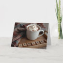 Recherche de boissons chaudes vœux cartes Chocolat chaud
