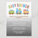 Recherche de train baby shower invitations Transport