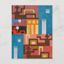 Recherche de chiffre cartes postales Coloré