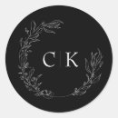Recherche de round floral autocollants Élégant