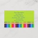 Recherche de crayons colorés cartes visite Approvisionnements d'art