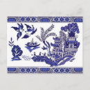 Recherche de saule cartes postales Bleu