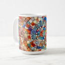 Recherche de motif en spirale tasses Coloré
