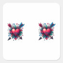 Recherche de coeur de tatouage autocollants Encre