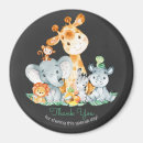 Recherche de animal de jungle magnets Baby shower
