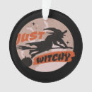 Recherche de sorcière sur le balai ornements Halloween
