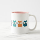Recherche de hibou coloré tasses Mignon