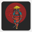 Recherche de guerrier samouraï autocollants Japonais