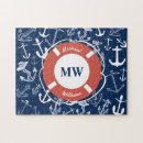 Recherche de ancre puzzles Bleu marine