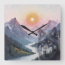 Recherche de peinture paysage horloges Illustration
