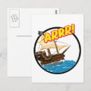 Recherche de bateau de pirates cartes postales Pour enfants