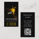 Recherche de service taxi limousine cartes visite Uber