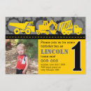 Recherche de construction 1ans anniversaire invitations Pelle