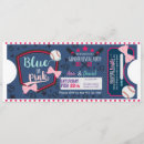 Recherche de baseball gender reveal invitations Bleu ou rose