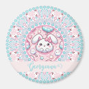 Recherche de lapin bleu magnets Rose et bleu