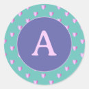 Recherche de motif turquoise autocollants Typographie