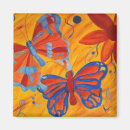 Recherche de peinture papillon magnets Bleu