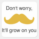 Recherche de humour moustache autocollants Cheveux faciaux