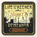 Recherche de musique dessous de verres Noir et or