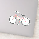 Zoek naar roze fietsen stickers Illustratie