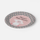 Recherche de baby shower rose et gris assiettes en papier Mother to be