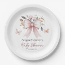 Recherche de floral baby shower assiettes Aquarelle