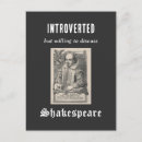 Recherche de shakespeare cartes postales Le barde