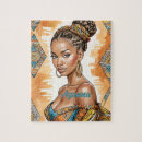 Recherche de la tresse puzzles Afro américain