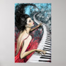 Recherche de filles au piano posters Peinture