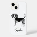 Recherche de chien noir et blanc iphone coques Élégant