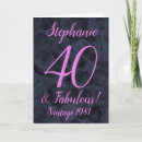 Recherche de 40 anniversaire cartes Fête du 40e anniversaire