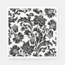 Recherche de damassé serviettes Noir et blanc