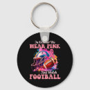 Zoek naar roze voetbal sleutelhangers We draag roze