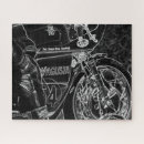 Recherche de motorcycle puzzles Vintage