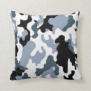 Recherche de camo gris coussins Noir