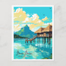 Recherche de vintage bora bora cartes postales Illustration