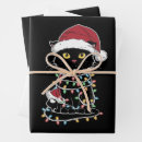 Recherche de chats papier cadeau Noël