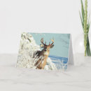 Recherche de scène de neige vœux cartes Cerf
