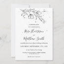 Recherche de fleurs stylisées invitations Noir et blanc