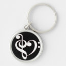 Zoek naar treble clef sleutelhangers Hart
