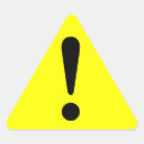 Recherche de triangulaire autocollants Jaune