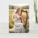 Recherche de harpiste cartes postales Femme