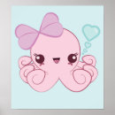 Recherche de poulpe kawaii posters Pieuvre