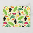 Recherche de tropical motif de cartes postales Été
