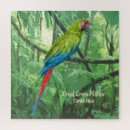 Recherche de oiseaux tropicaux puzzles Vert