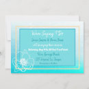 Recherche de bleu turquoise mariage invitations Blanc