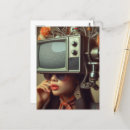 Recherche de télévision vintage cartes postales Femme