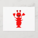 Recherche de homards cartes postales Dessin animé