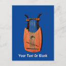 Recherche de roi david cartes postales Lyre