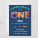 Recherche de partie monstre invitations Fête d'anniversaire monstre